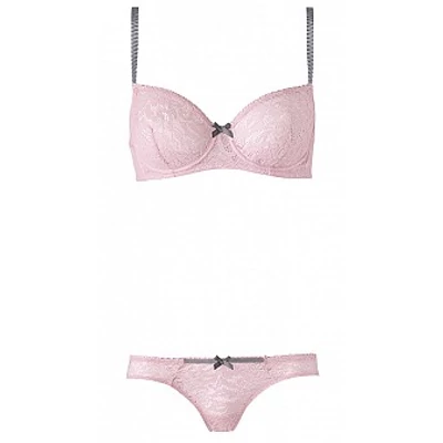 Pink lolitastílusú fehérnemű szett